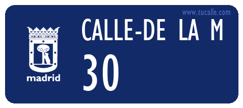 cartel_de_calle-de la-M-30_en_madrid